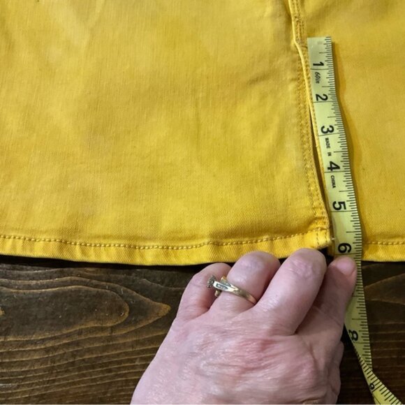 Yellow Denim Skirt - Picture 6 of 9
